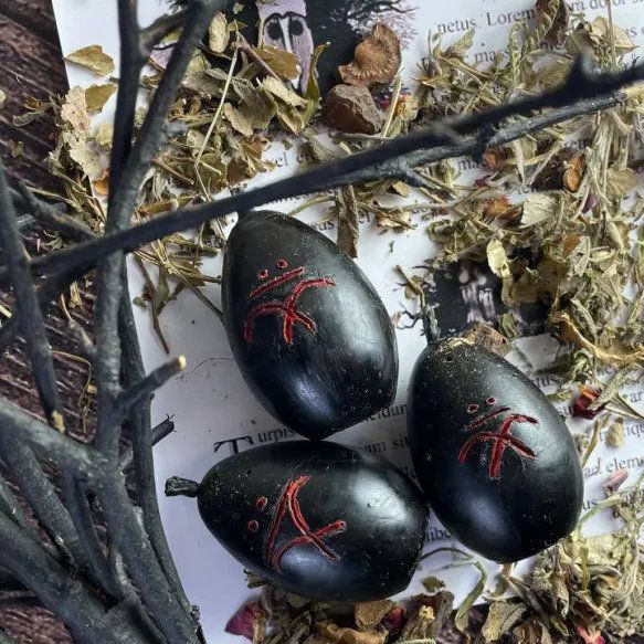 Набір "Чорні яйця" з полином для ритуалу очищення ochush фото