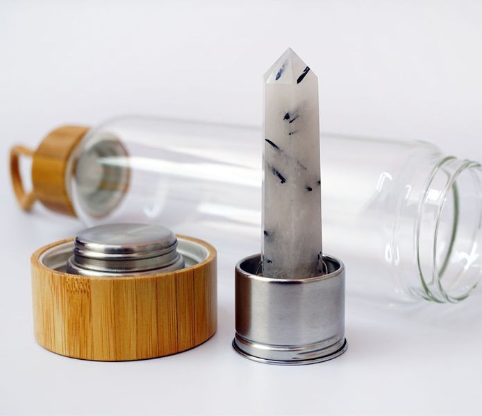 Бутылка для воды с кристаллом 550мл. Волосатик 9200176 фото