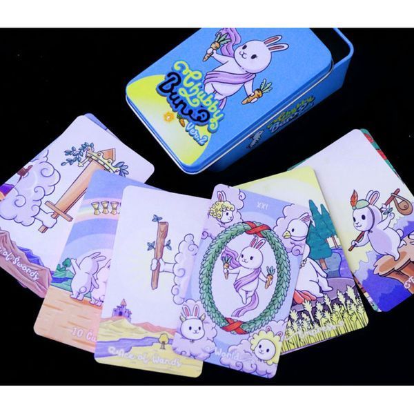 Карти Таро Пухлої Булочки рожева сорочка (Chubby Bunny Tarot) od-30521 9420314 фото
