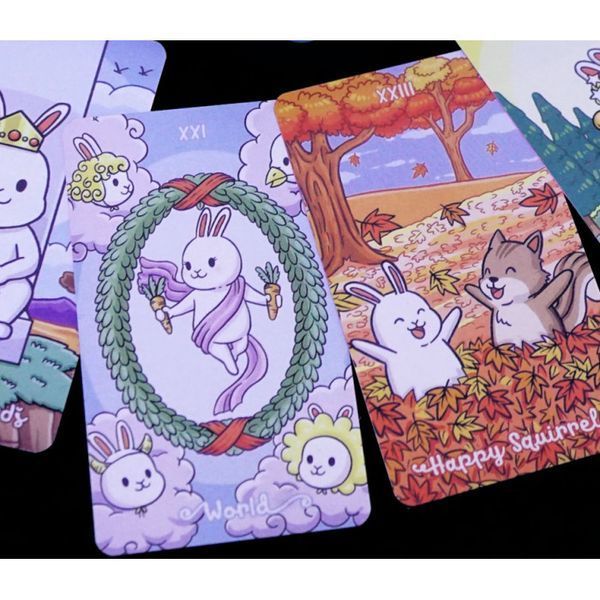 Карти Таро Пухлої Булочки рожева сорочка (Chubby Bunny Tarot) od-30521 9420314 фото